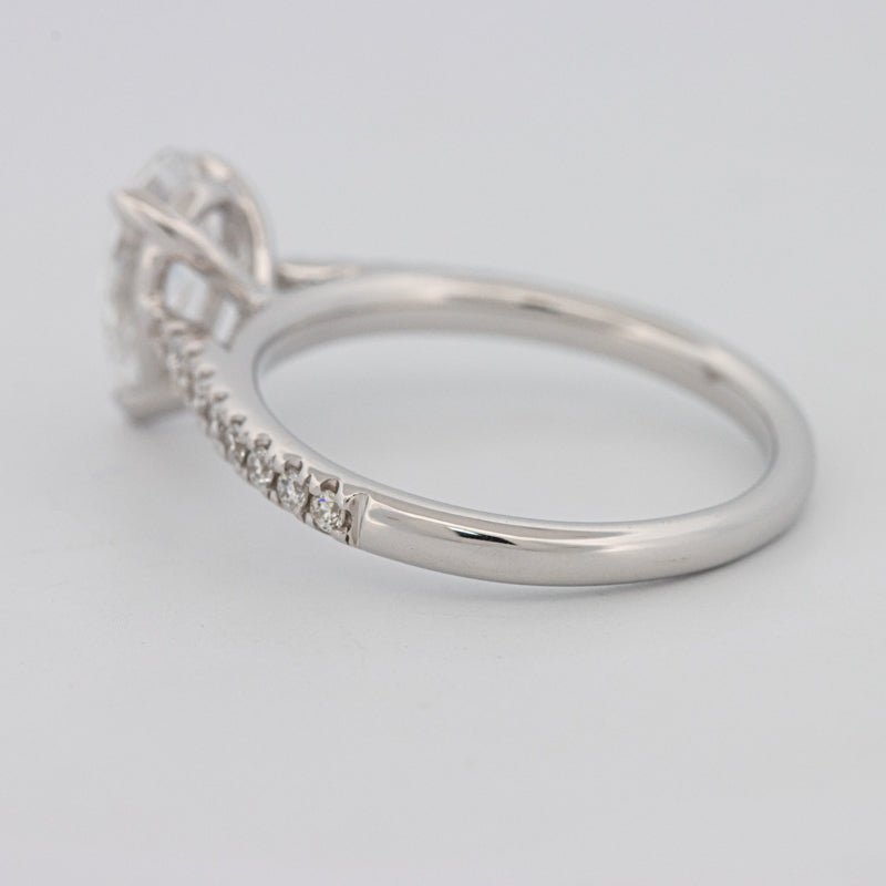 1 CT Pear - shape Pavé Solitaire (LG) - ZIZOV DIAMONDS