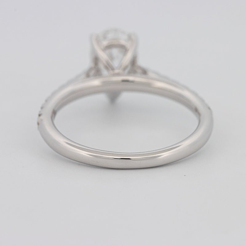 1 CT Pear - shape Pavé Solitaire (LG) - ZIZOV DIAMONDS