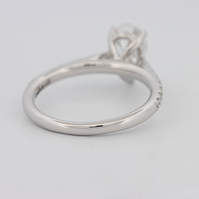 1 CT Pear - shape Pavé Solitaire (LG) - ZIZOV DIAMONDS