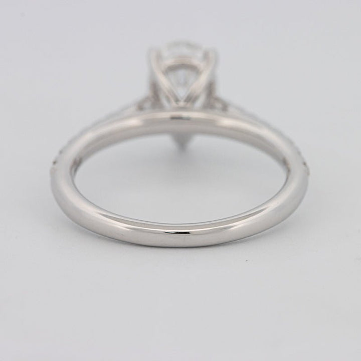 1 CT Pear - shape Pavé Solitaire (LG) - ZIZOV DIAMONDS