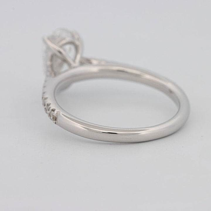 1 CT Pear - shape Pavé Solitaire (LG) - ZIZOV DIAMONDS