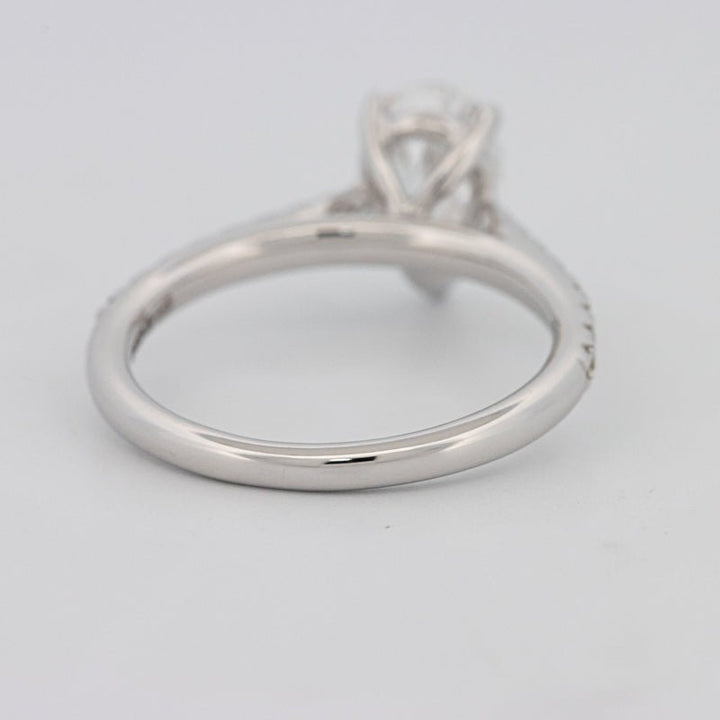 1 CT Pear - shape Pavé Solitaire (LG) - ZIZOV DIAMONDS