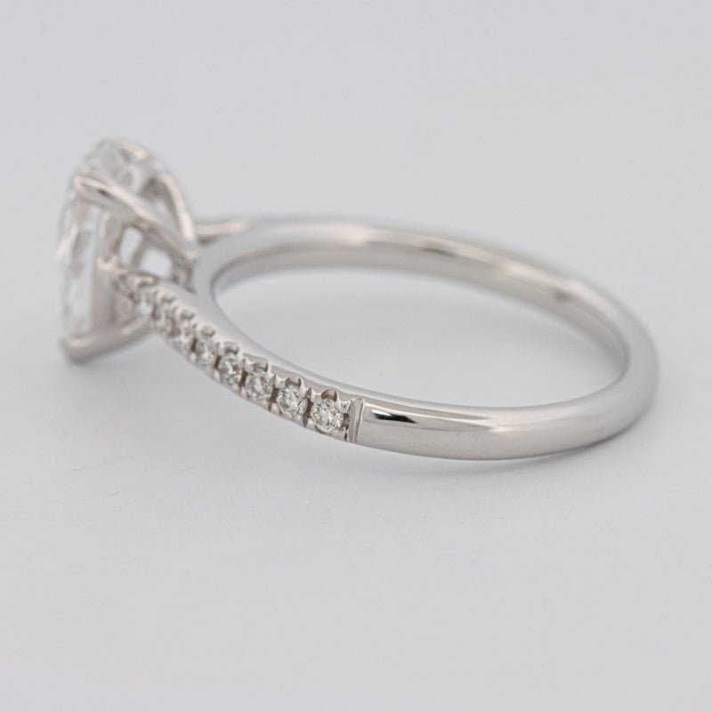 1 CT Pear - shape Pavé Solitaire (LG) - ZIZOV DIAMONDS