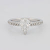 1 CT Pear - shape Pavé Solitaire (LG) - ZIZOV DIAMONDS