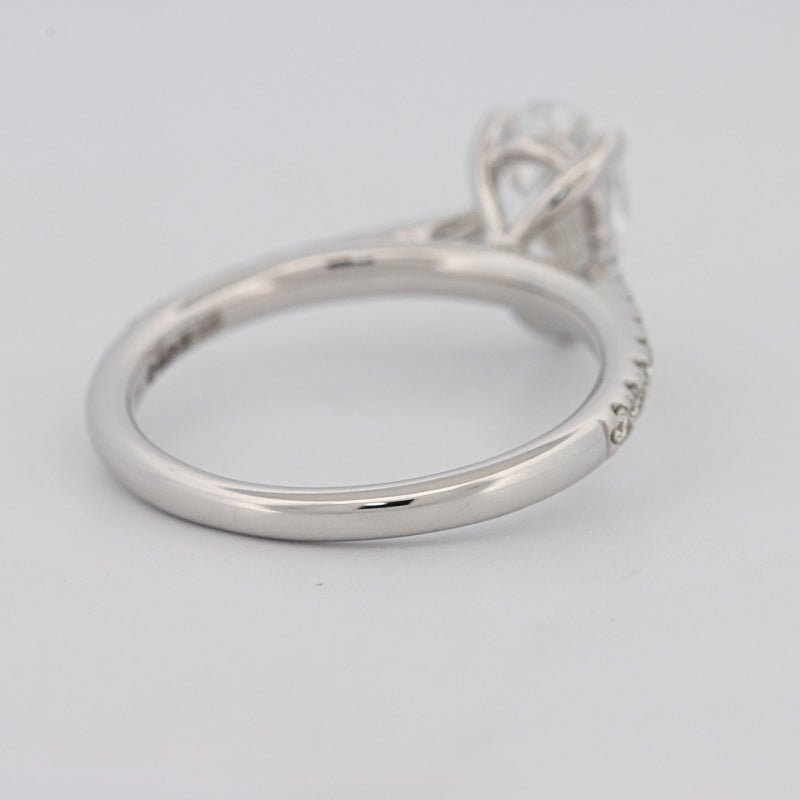 1 CT Pear - shape Pavé Solitaire (LG) - ZIZOV DIAMONDS