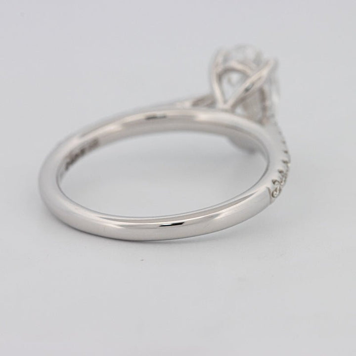 1 CT Pear - shape Pavé Solitaire (LG) - ZIZOV DIAMONDS