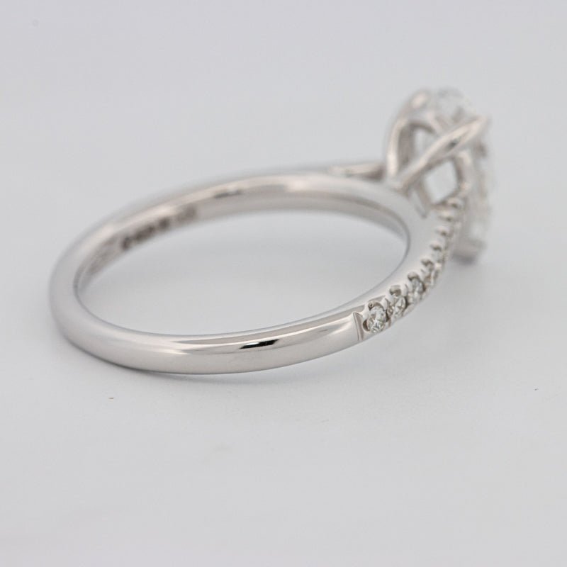 1 CT Pear - shape Pavé Solitaire (LG) - ZIZOV DIAMONDS