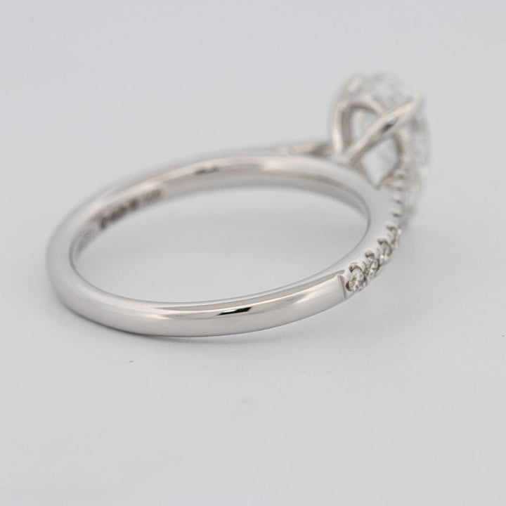 1 CT Pear - shape Pavé Solitaire (LG) - ZIZOV DIAMONDS