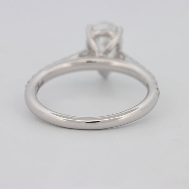 1 CT Pear - shape Pavé Solitaire (LG) - ZIZOV DIAMONDS