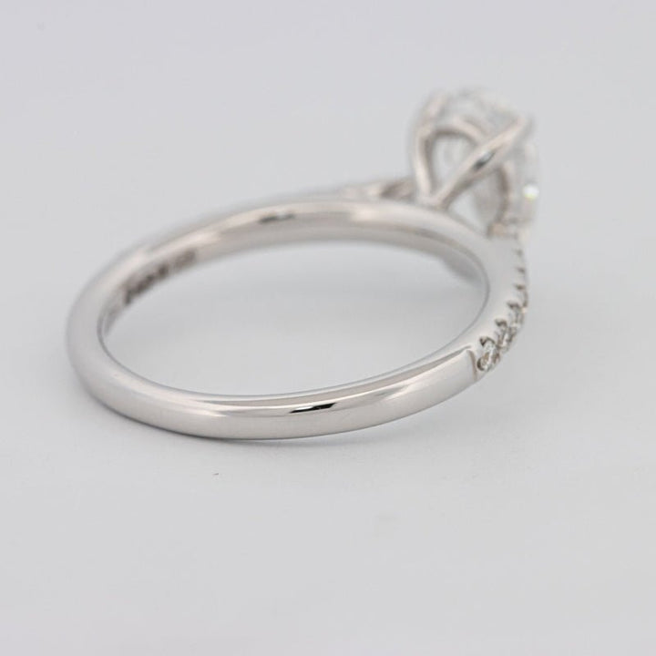 1 CT Pear - shape Pavé Solitaire (LG) - ZIZOV DIAMONDS