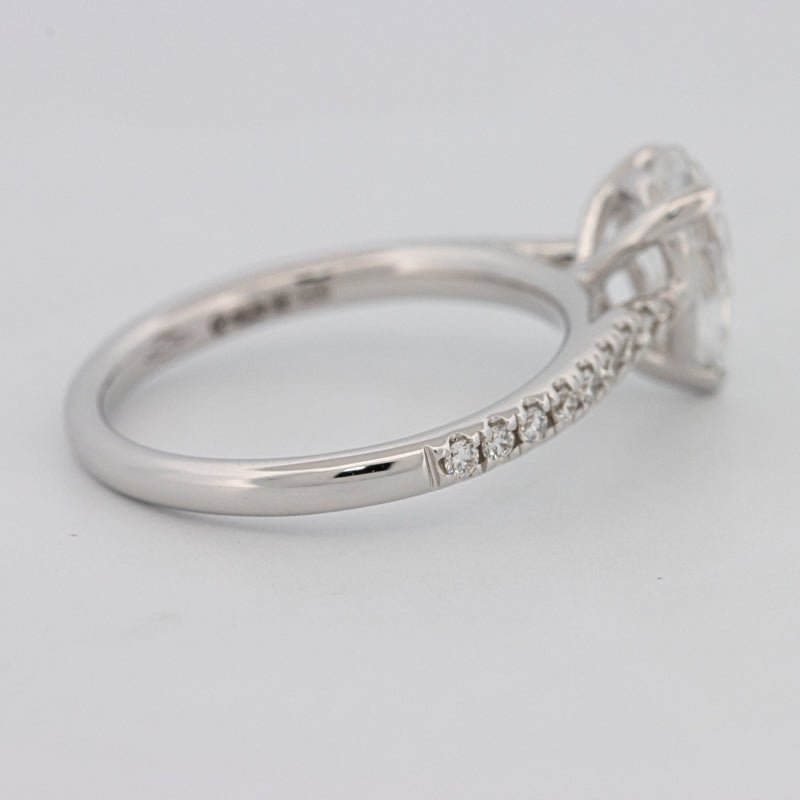 1 CT Pear - shape Pavé Solitaire (LG) - ZIZOV DIAMONDS