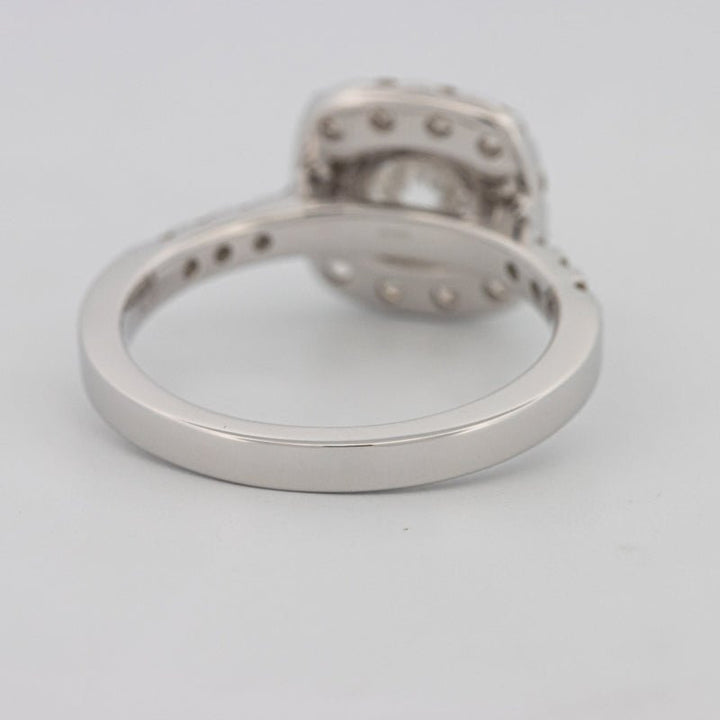 1 CT Round Cut Halo Pavé Solitaire (LG) - ZIZOV DIAMONDS