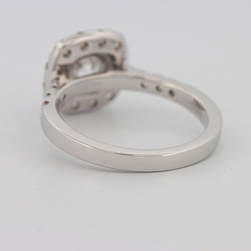 1 CT Round Cut Halo Pavé Solitaire (LG) - ZIZOV DIAMONDS