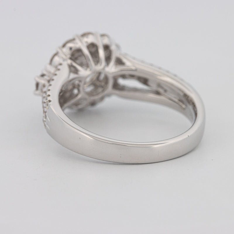 1 CT Round Cut Halo Pavé Solitaire (LG) - ZIZOV DIAMONDS