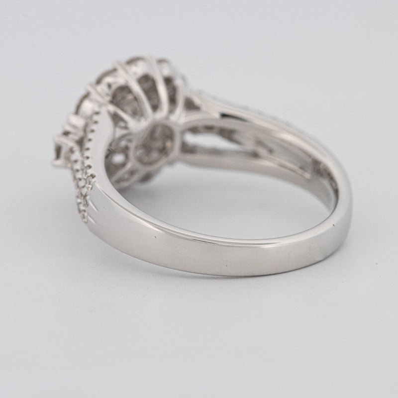 1 CT Round Cut Halo Pavé Solitaire (LG) - ZIZOV DIAMONDS