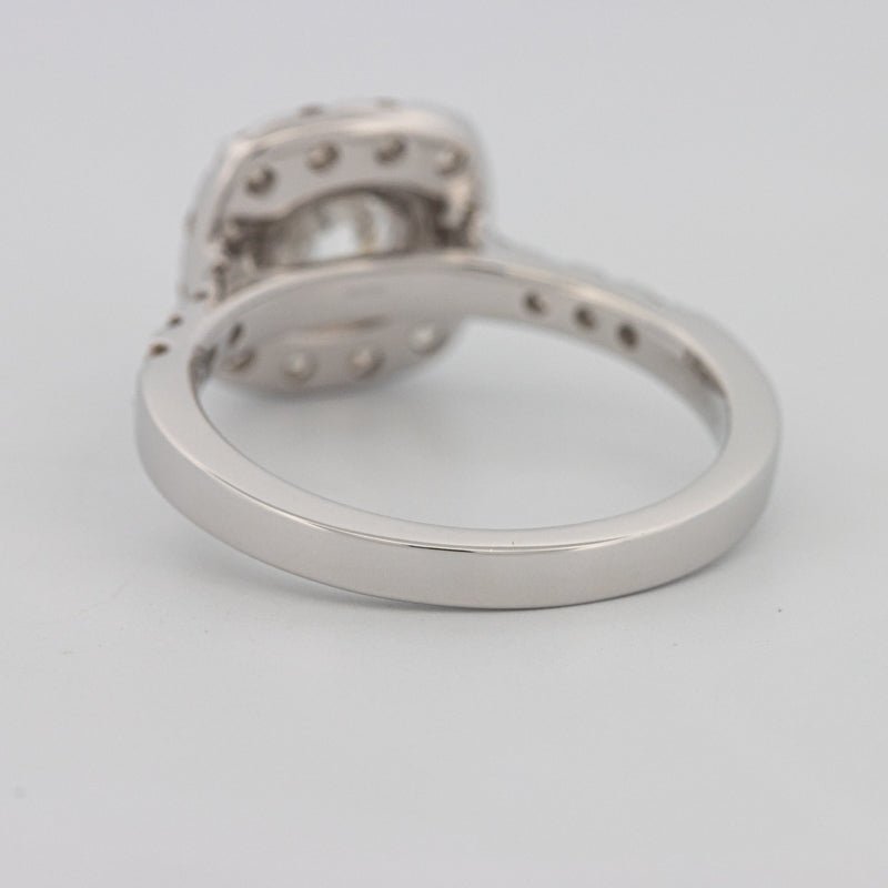 1 CT Round Cut Halo Pavé Solitaire (LG) - ZIZOV DIAMONDS