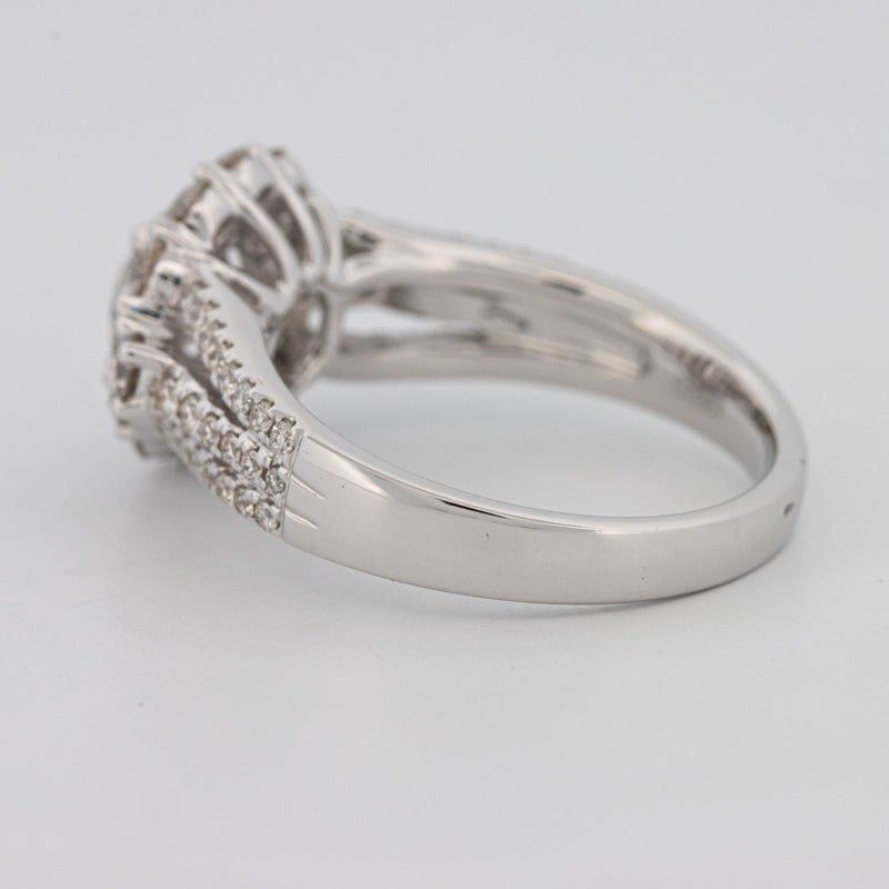 1 CT Round Cut Halo Pavé Solitaire (LG) - ZIZOV DIAMONDS