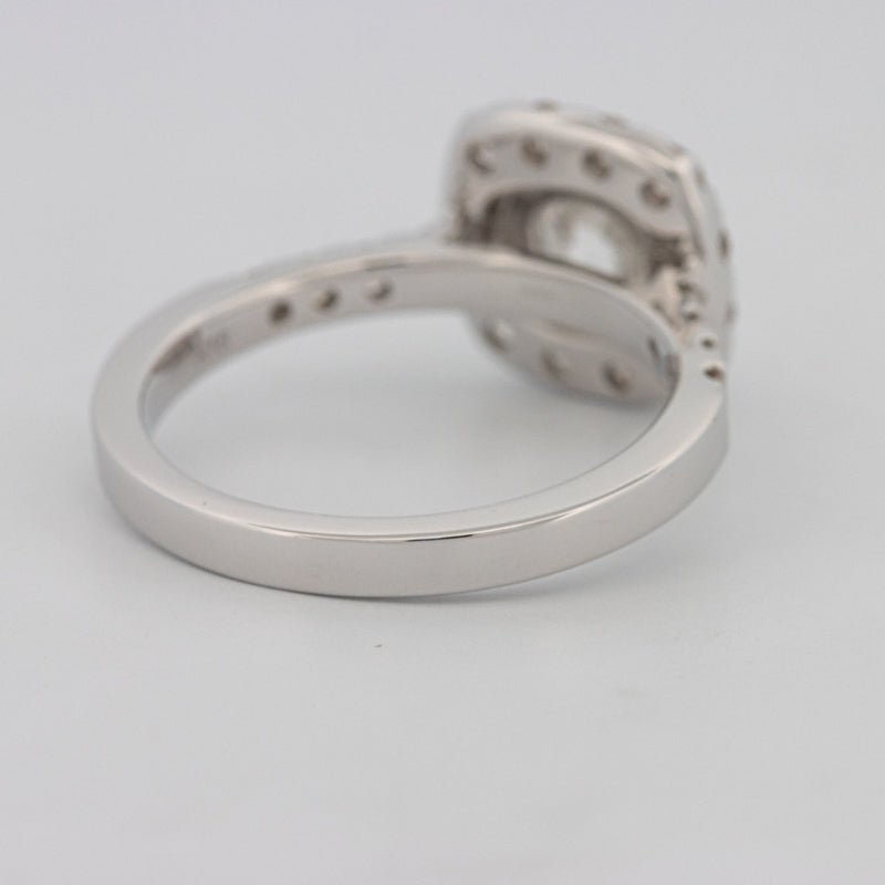 1 CT Round Cut Halo Pavé Solitaire (LG) - ZIZOV DIAMONDS