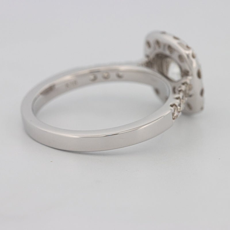 1 CT Round Cut Halo Pavé Solitaire (LG) - ZIZOV DIAMONDS