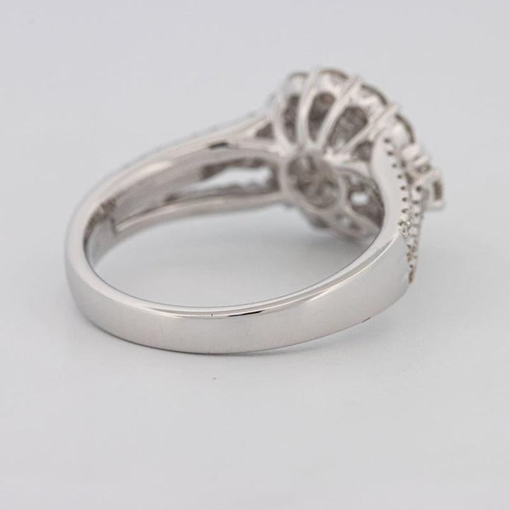 1 CT Round Cut Halo Pavé Solitaire (LG) - ZIZOV DIAMONDS