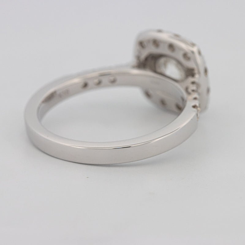 1 CT Round Cut Halo Pavé Solitaire (LG) - ZIZOV DIAMONDS