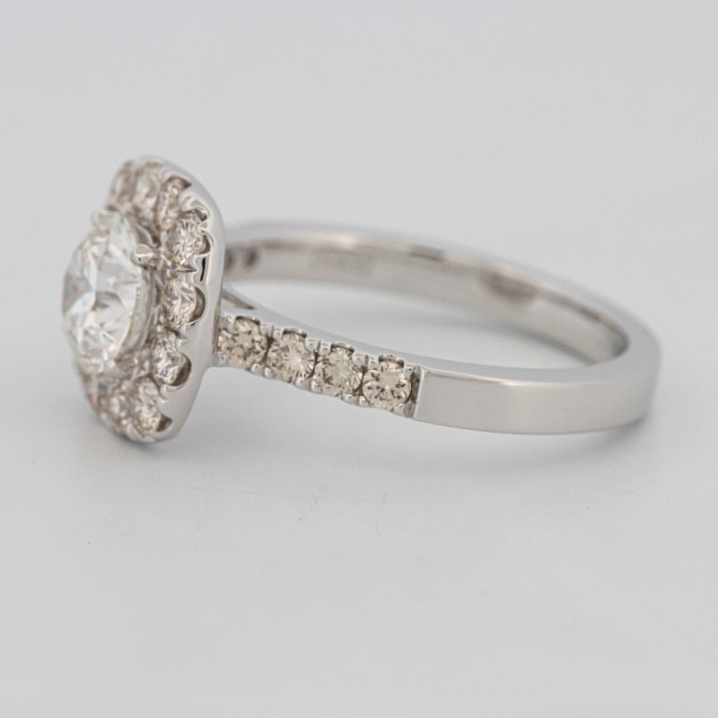 1 CT Round Cut Halo Pavé Solitaire (LG) - ZIZOV DIAMONDS