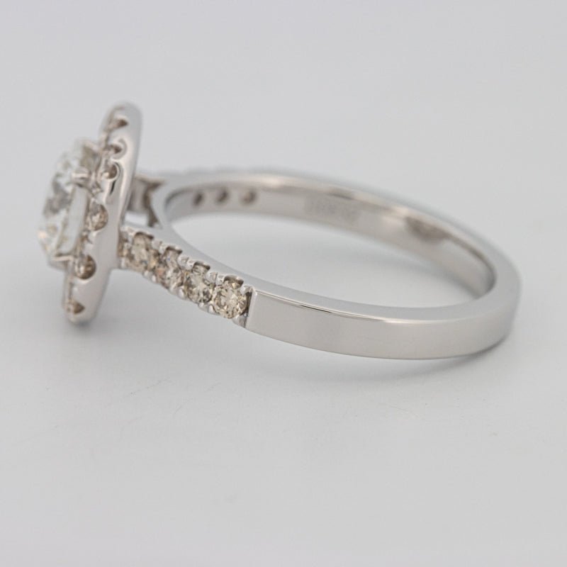 1 CT Round Cut Halo Pavé Solitaire (LG) - ZIZOV DIAMONDS