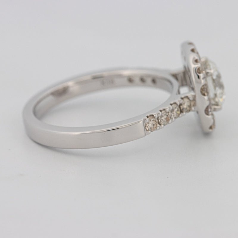 1 CT Round Cut Halo Pavé Solitaire (LG) - ZIZOV DIAMONDS