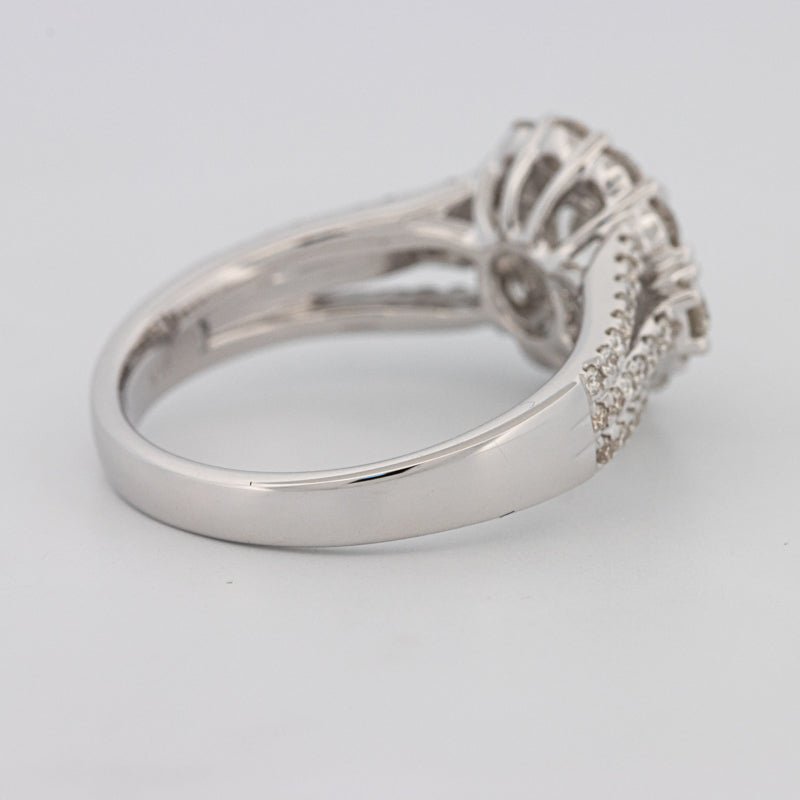 1 CT Round Cut Halo Pavé Solitaire (LG) - ZIZOV DIAMONDS