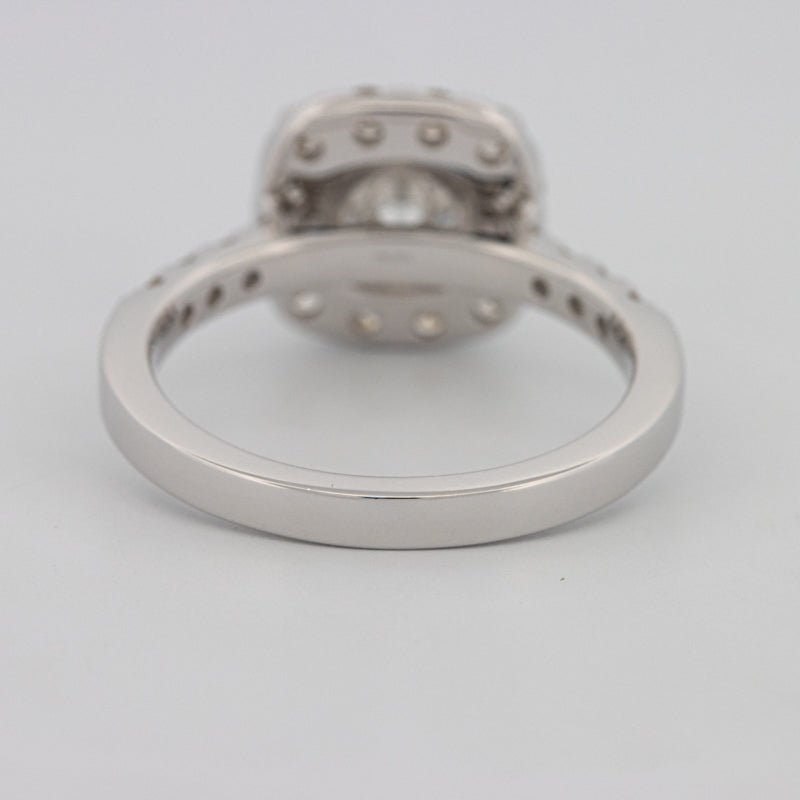 1 CT Round Cut Halo Pavé Solitaire (LG) - ZIZOV DIAMONDS