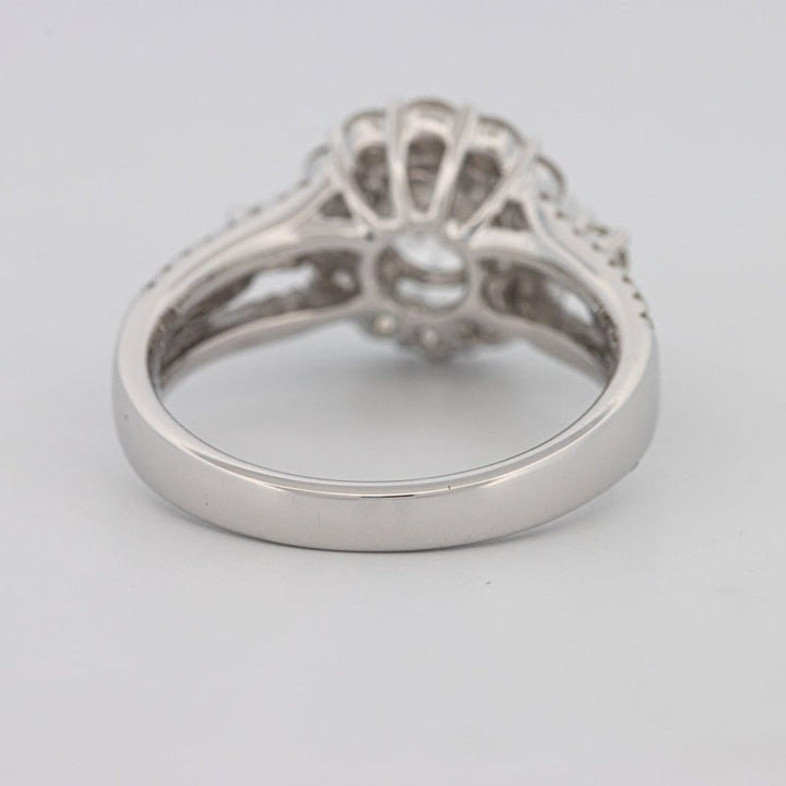 1 CT Round Cut Halo Pavé Solitaire (LG) - ZIZOV DIAMONDS