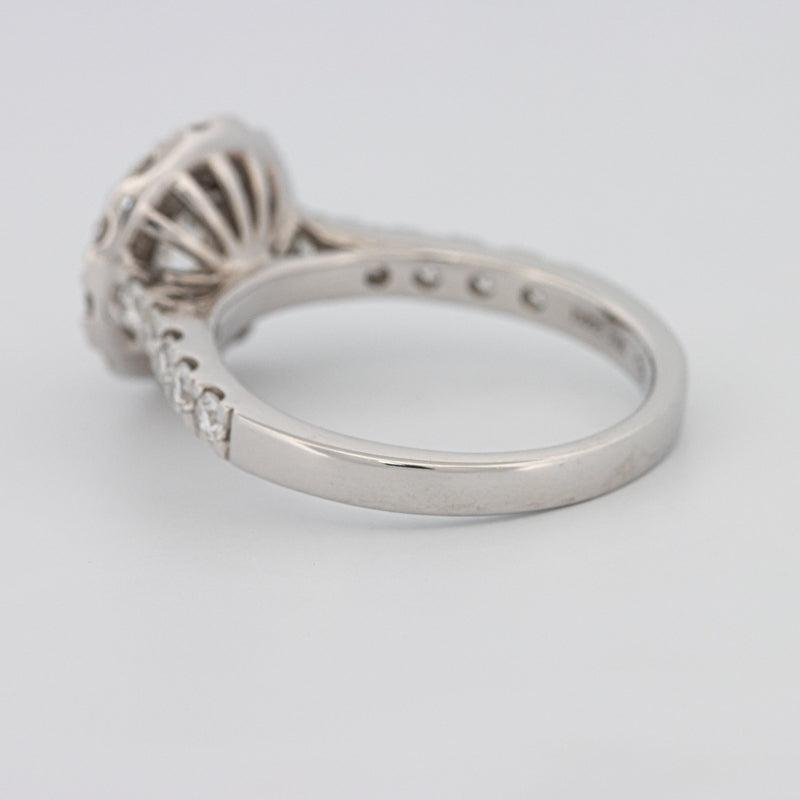 1 CT Round Halo Diamond Solitaire ring - ZIZOV DIAMONDS