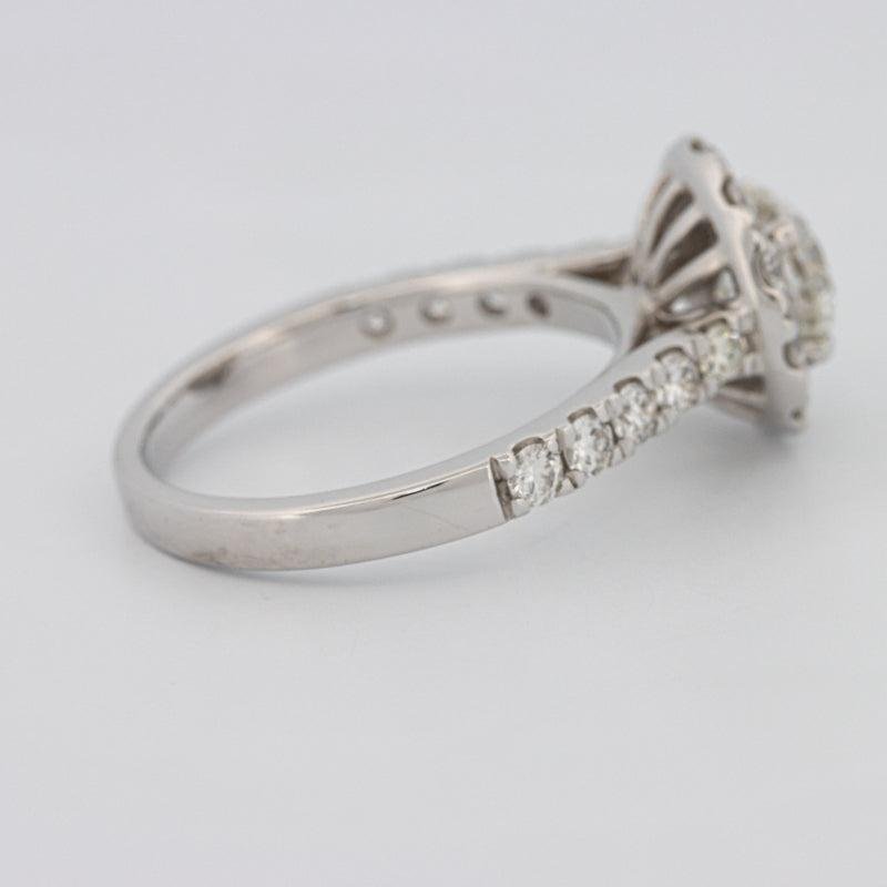 1 CT Round Halo Diamond Solitaire ring - ZIZOV DIAMONDS