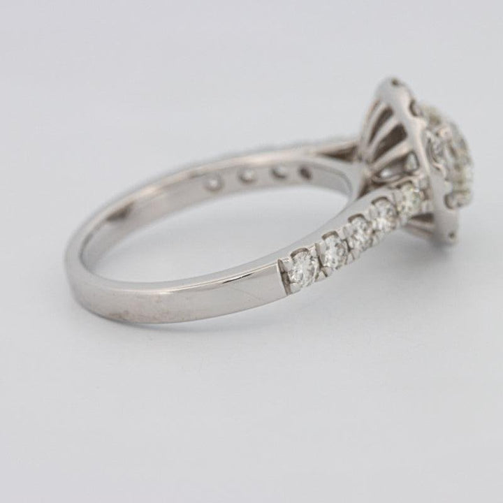 1 CT Round Halo Diamond Solitaire ring - ZIZOV DIAMONDS