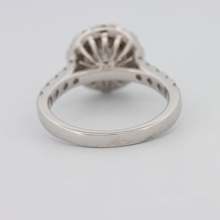 1 CT Round Halo Diamond Solitaire ring - ZIZOV DIAMONDS