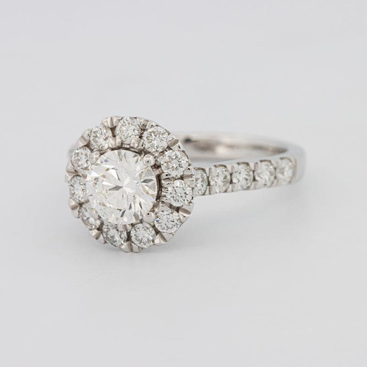 1 CT Round Halo Diamond Solitaire ring - ZIZOV DIAMONDS