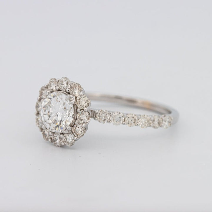 1 CT Round Halo Solitaire Ring - ZIZOV DIAMONDS