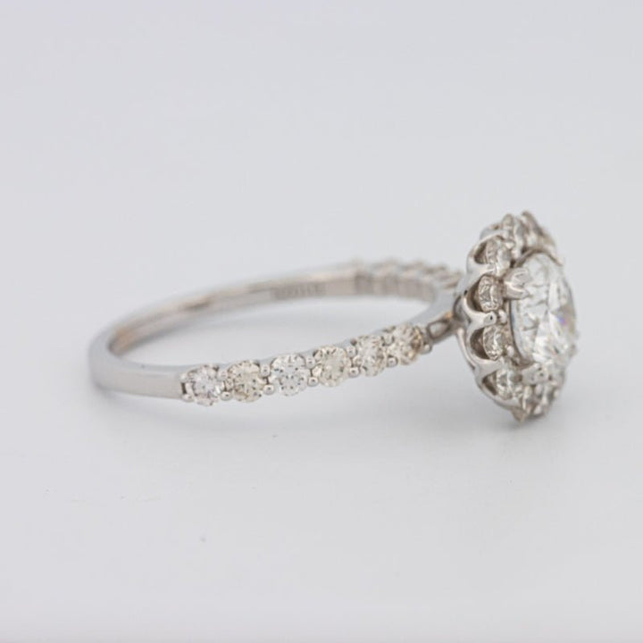 1 CT Round Halo Solitaire Ring - ZIZOV DIAMONDS