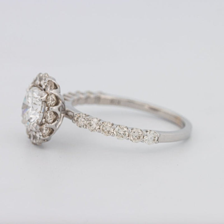 1 CT Round Halo Solitaire Ring - ZIZOV DIAMONDS