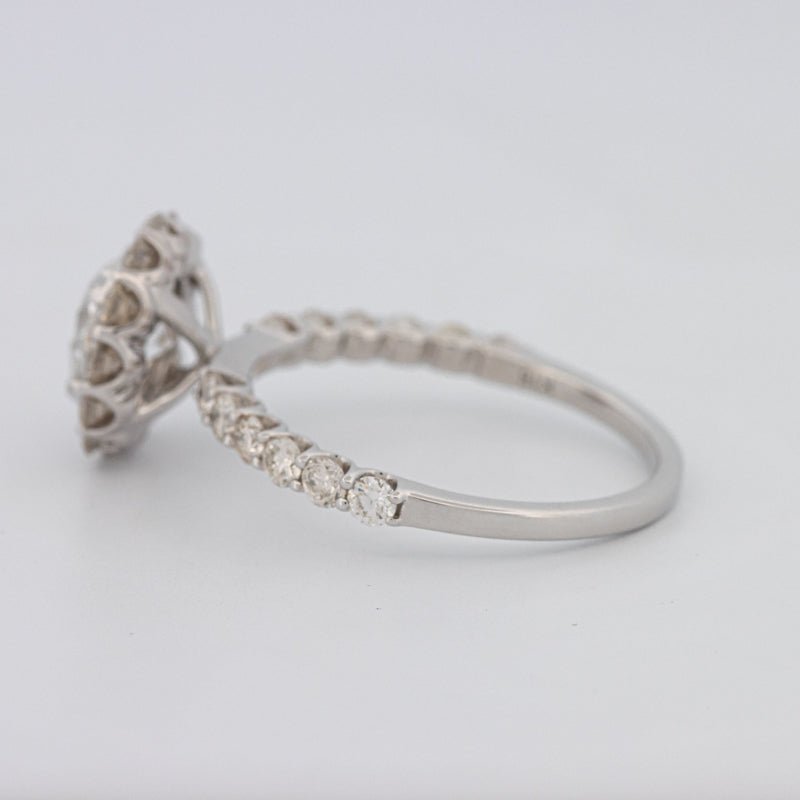 1 CT Round Halo Solitaire Ring - ZIZOV DIAMONDS