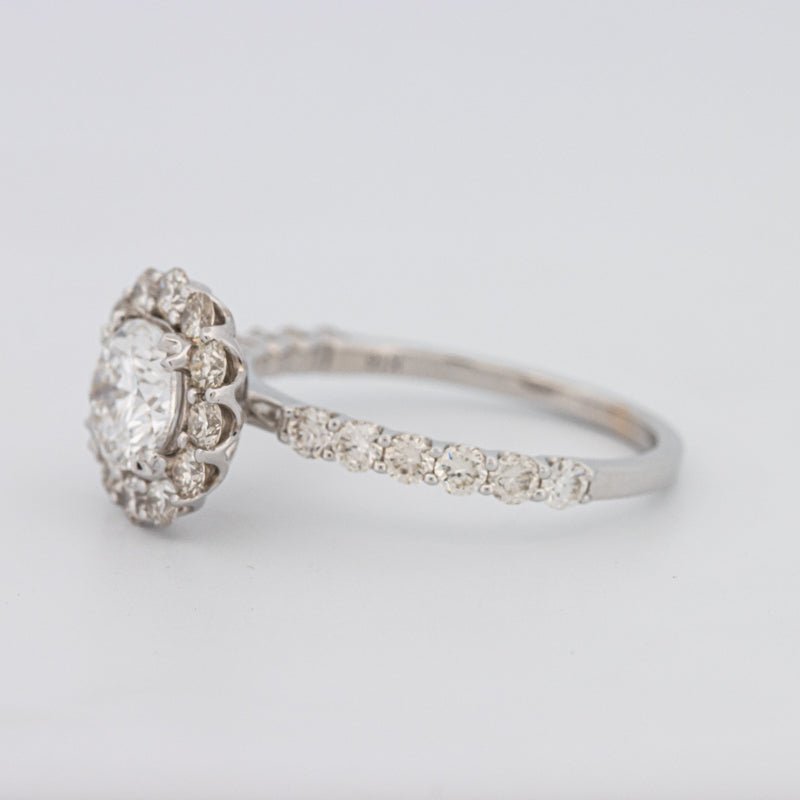 1 CT Round Halo Solitaire Ring - ZIZOV DIAMONDS