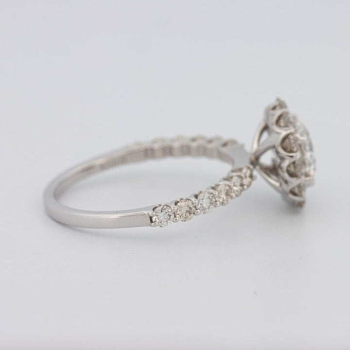 1 CT Round Halo Solitaire Ring - ZIZOV DIAMONDS