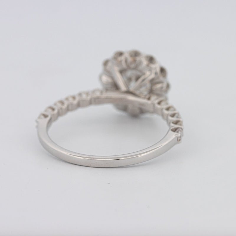 1 CT Round Halo Solitaire Ring - ZIZOV DIAMONDS