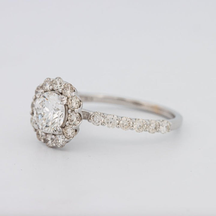 1 CT Round Halo Solitaire Ring - ZIZOV DIAMONDS