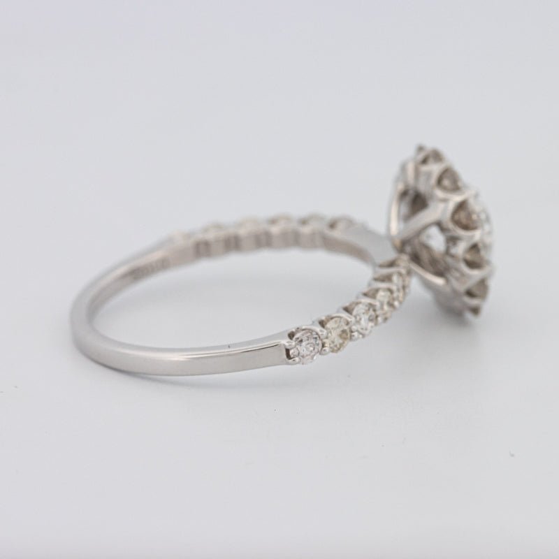 1 CT Round Halo Solitaire Ring - ZIZOV DIAMONDS