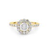 1 CT Round Halo Solitaire Ring - ZIZOV DIAMONDS