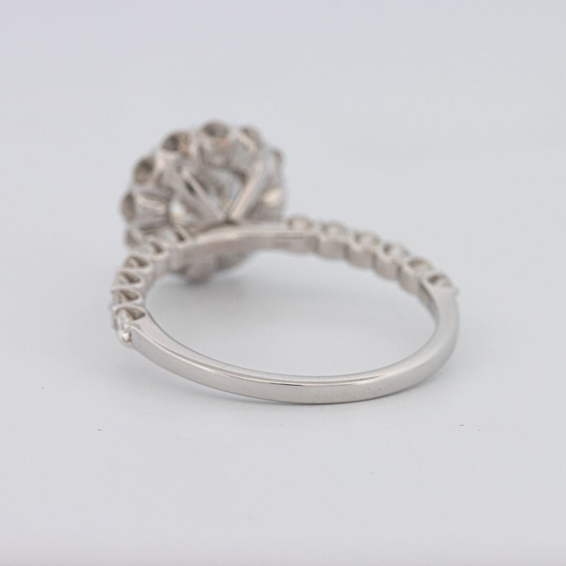 1 CT Round Halo Solitaire Ring - ZIZOV DIAMONDS