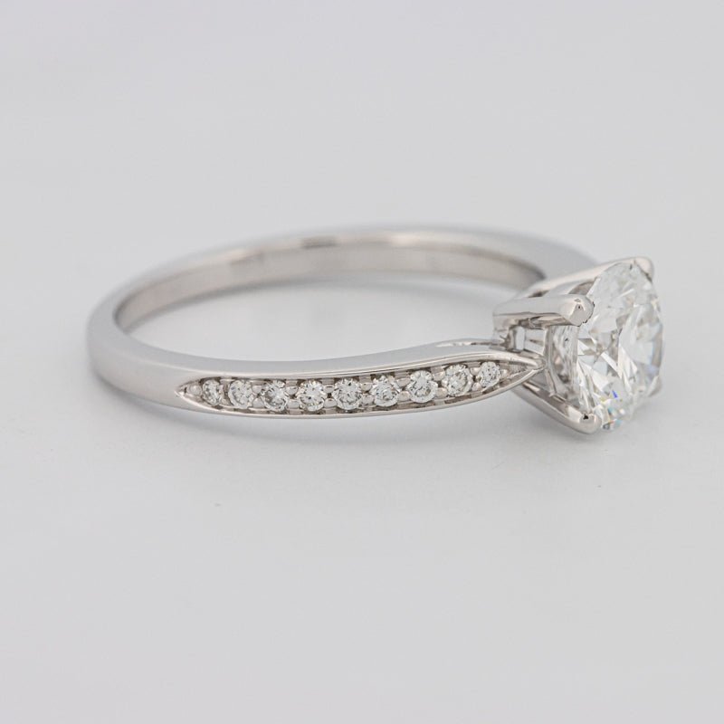1 CT Round Pavé Solitaire (LG) - ZIZOV DIAMONDS