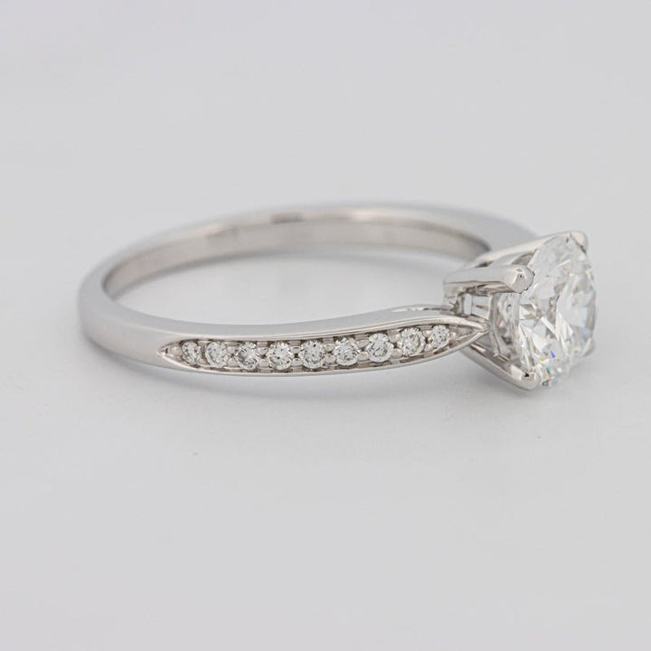 1 CT Round Pavé Solitaire (LG) - ZIZOV DIAMONDS