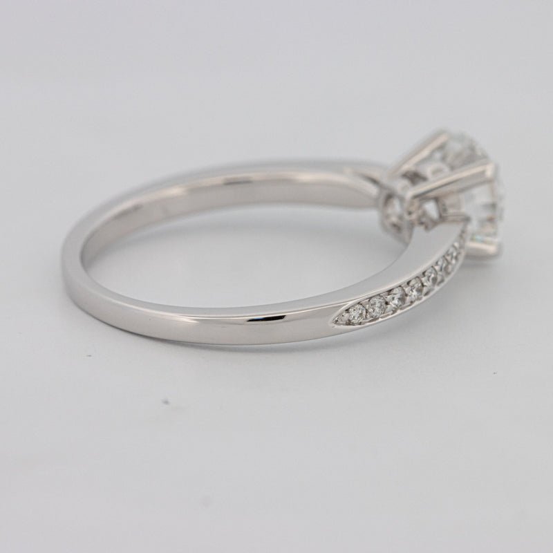 1 CT Round Pavé Solitaire (LG) - ZIZOV DIAMONDS
